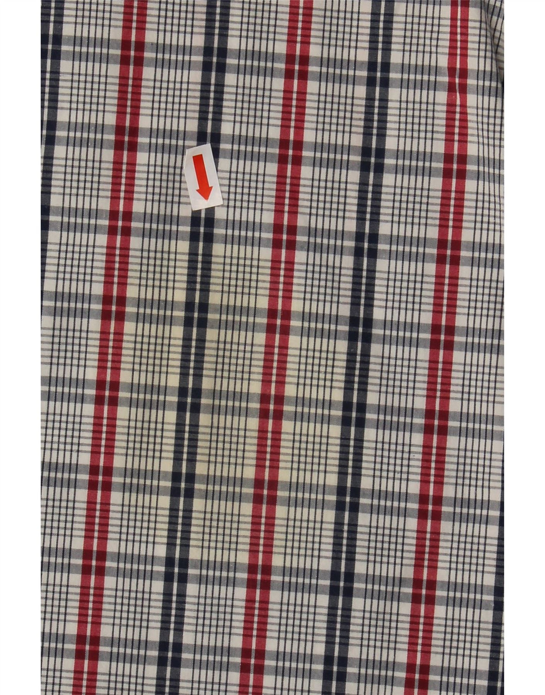 Camisa masculina de manga curta padrão Levi's de algodão xadrez azul médio