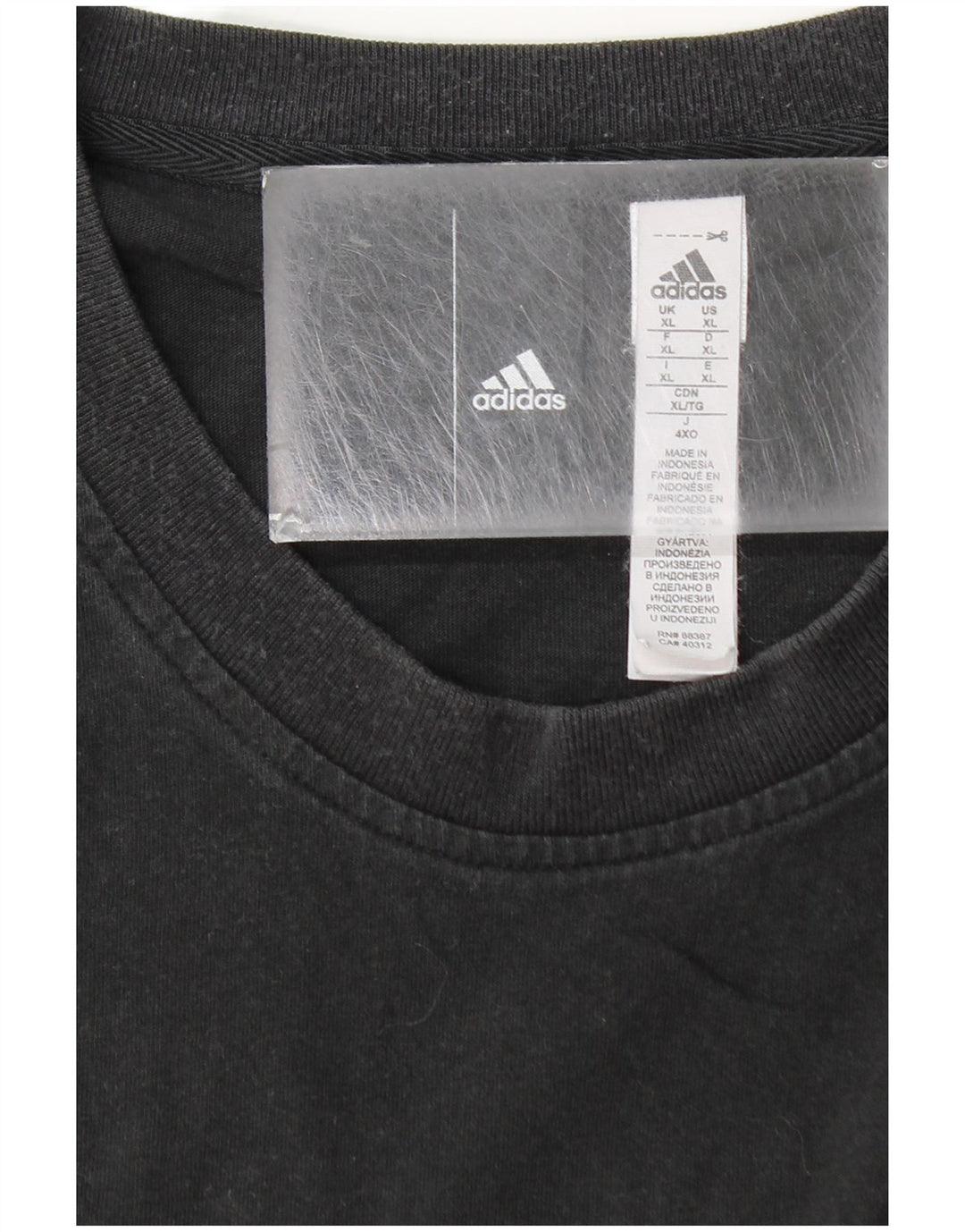 Camiseta masculina ADIDAS Top XL algodão preto