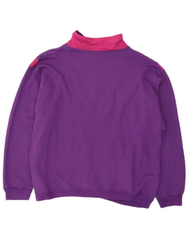Campagnolo Mens Oversized Graphic Sweatshirt Jumper UK 16 Large Purple