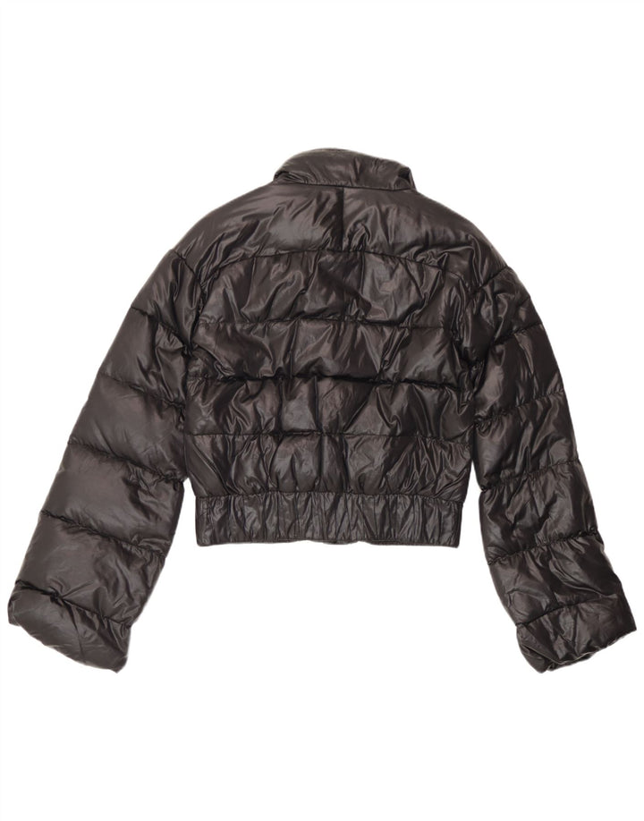 Jaqueta feminina acolchoada com capuz Just Cavalli IT 42 poliamida preta média