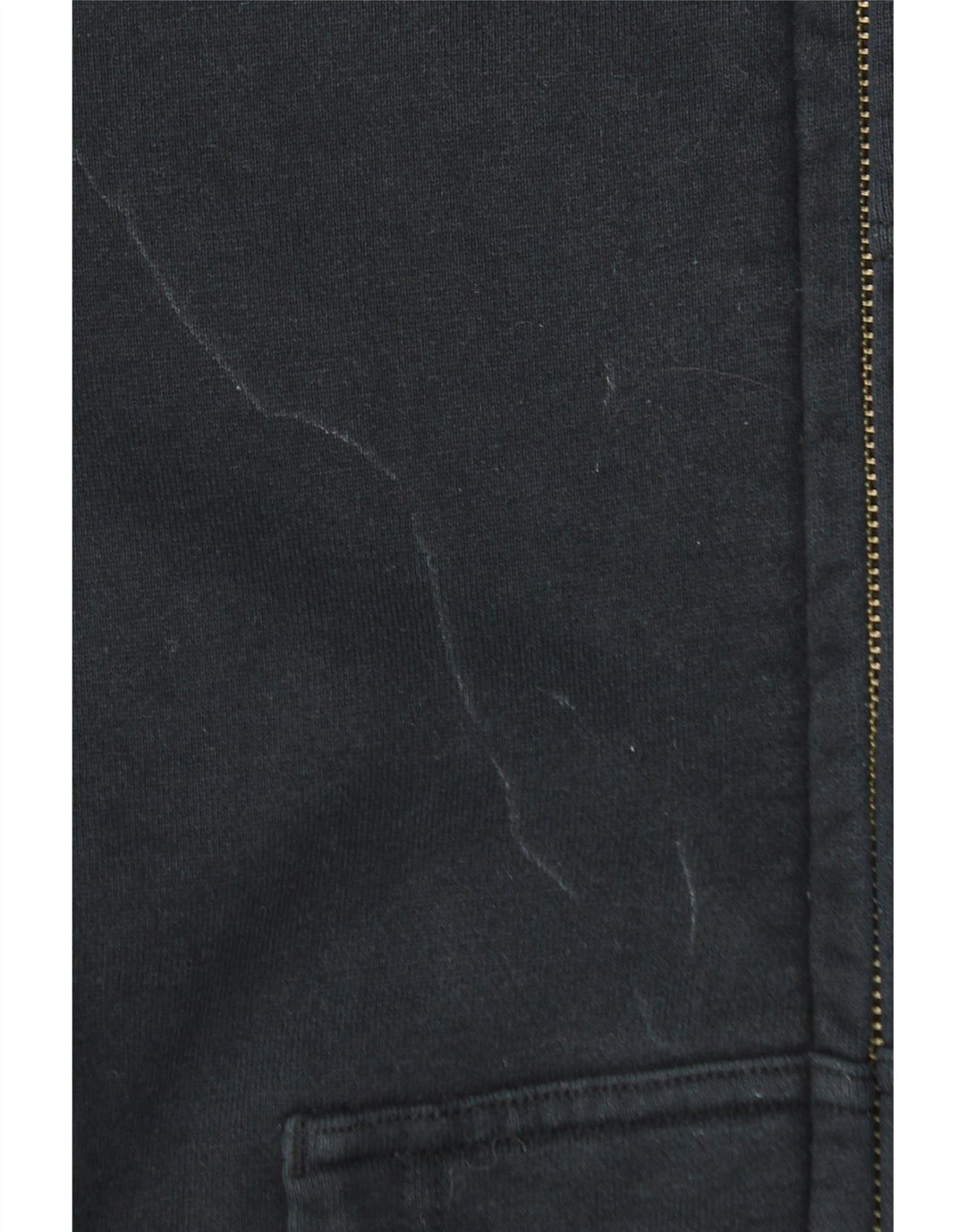 Suéter masculino Nike com capuz e zíper pequeno de algodão preto