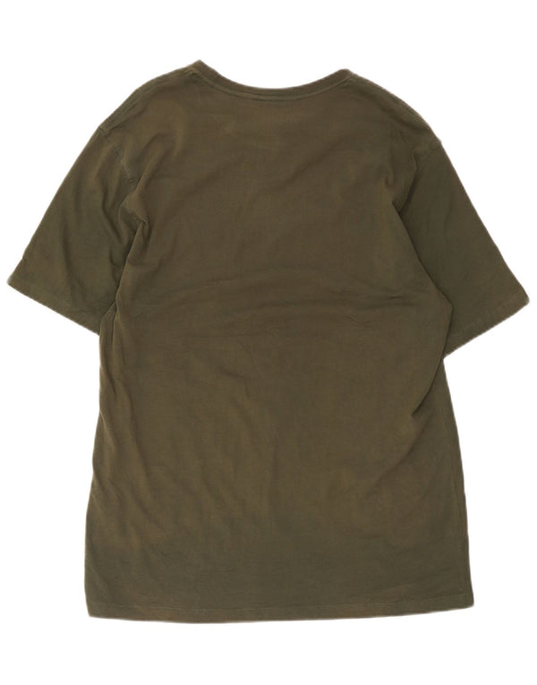 Camiseta gráfica masculina Champion XL algodão cáqui