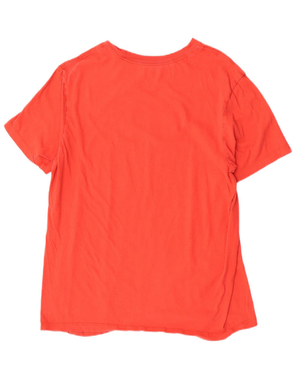 Camiseta Nike masculina gráfica Top médio algodão vermelho