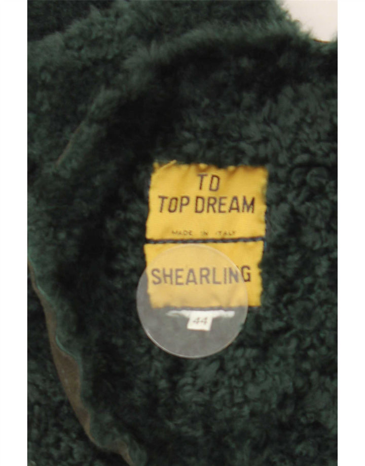 Casaco oversized feminino Shearling IT 44 verde médio