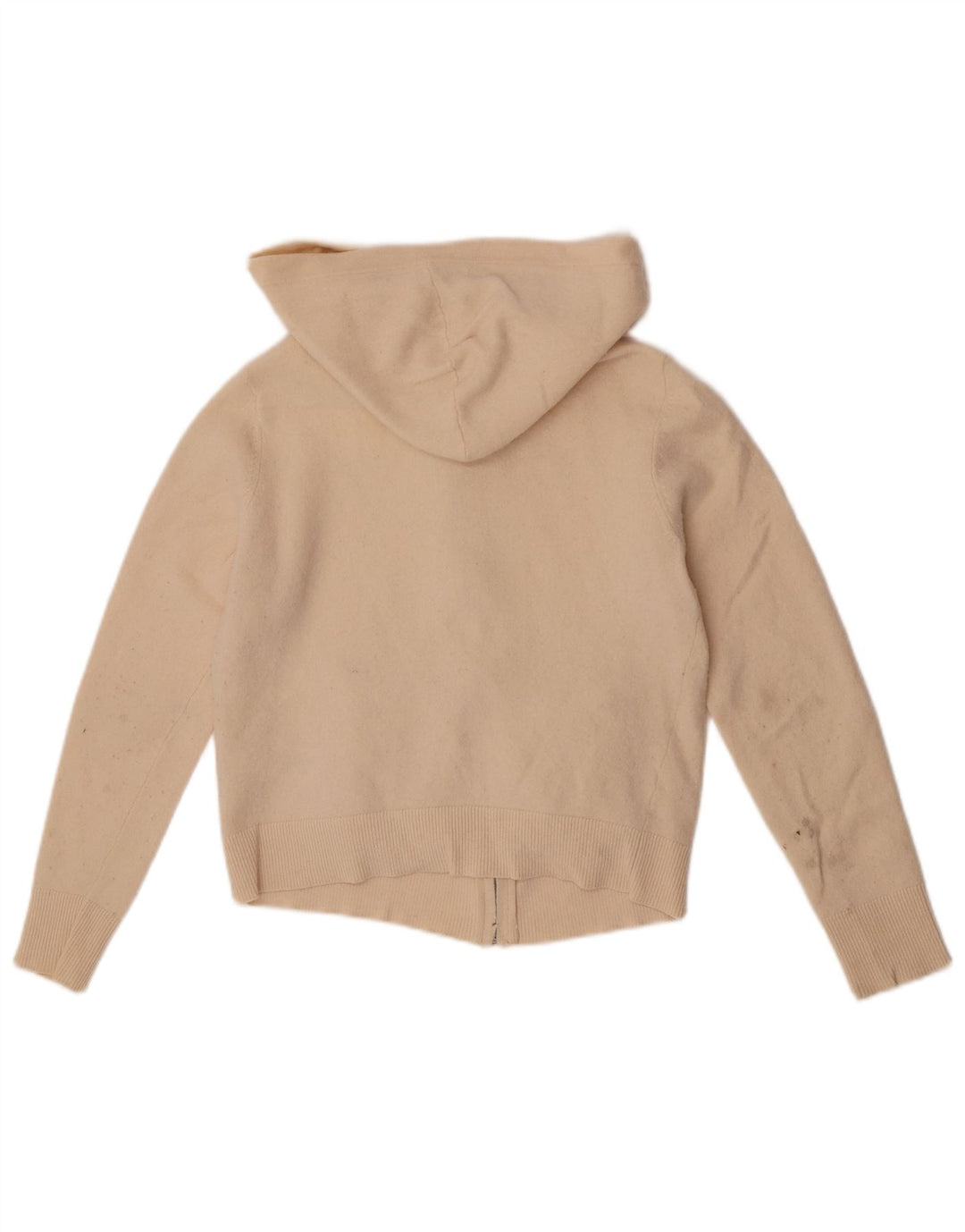 Suéter feminino Reiss Crop Cardigan UK 12 médio off white lã