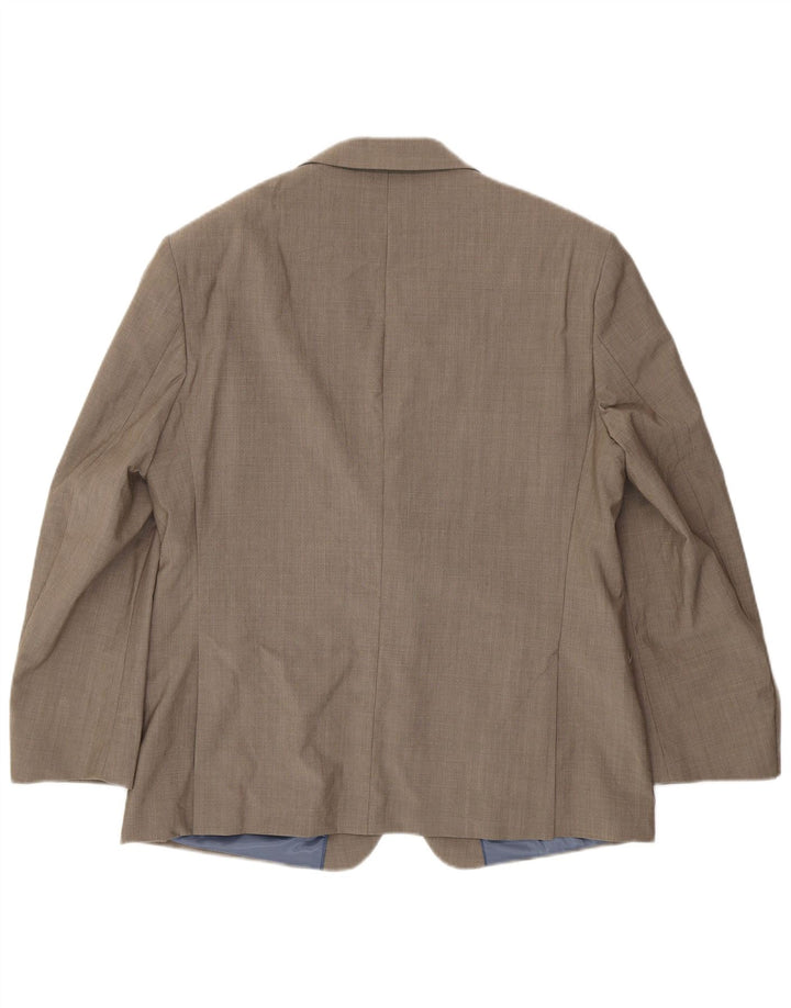 Jaqueta blazer masculina de 2 botões Marks & Spencer Reino Unido 44 XL lã cinza