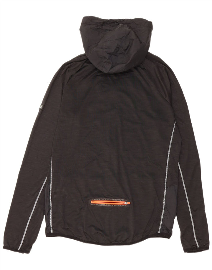 Superdry Mens Athletic Fit Graphic Tracksuit Top Jaqueta Grande Preto