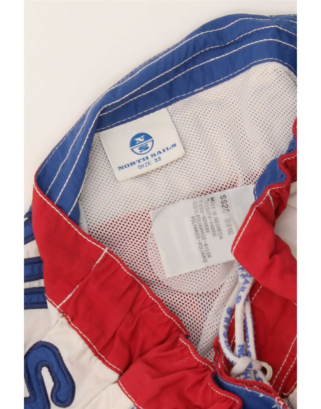 Shorts de natação masculino North Sails médio vermelho colorblock poliamida