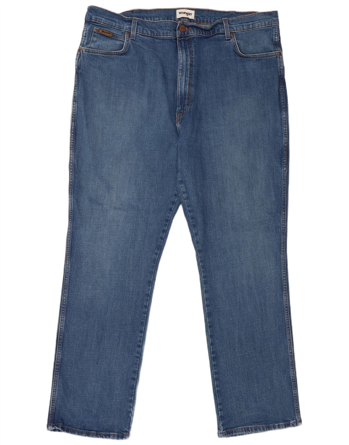 Wrangler Masculino Texas Straight Jeans W44 L32 Azul Algodão