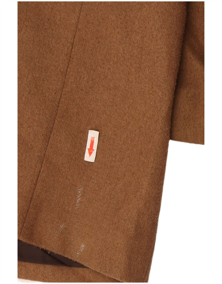 Jaqueta blazer masculina de 2 botões Marks & Spencer Reino Unido 38 poliéster marrom médio