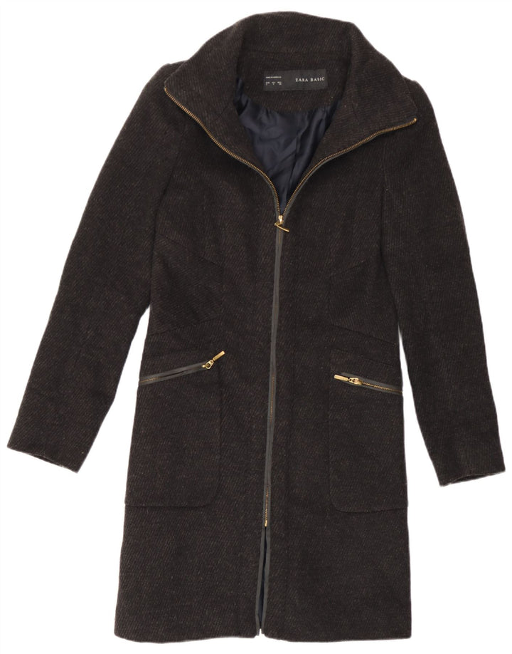 Sobretudo feminino Zara UK 10 pequeno cinza