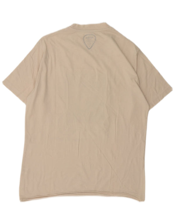 Camiseta masculina Hard Rock Cafe Sharm El Sheikh com estampa gráfica grande esbranquiçada