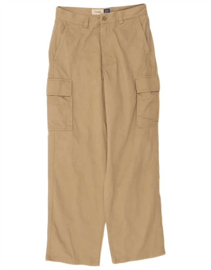 Calça cargo reta masculina Gap W30 L32 algodão bege