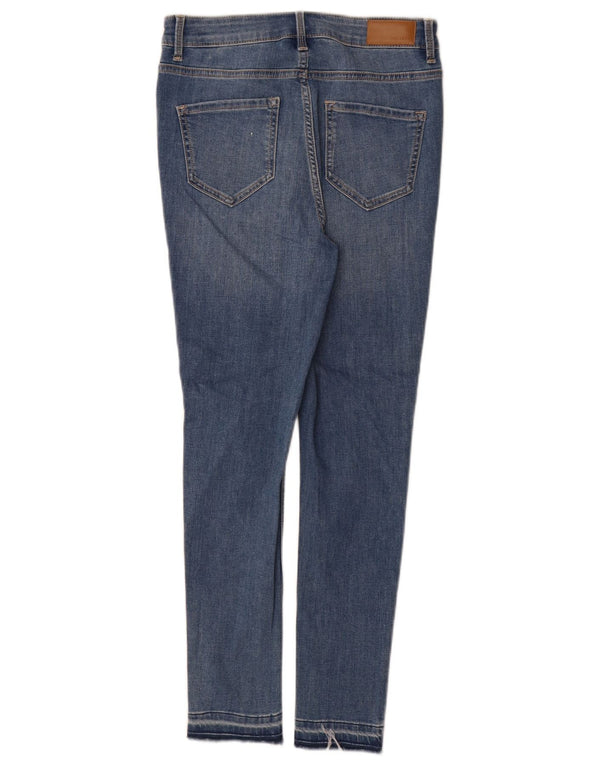 Calça jeans feminina Marks & Spencer The Ivy Skinny UK 10 pequena W26 L27 azul