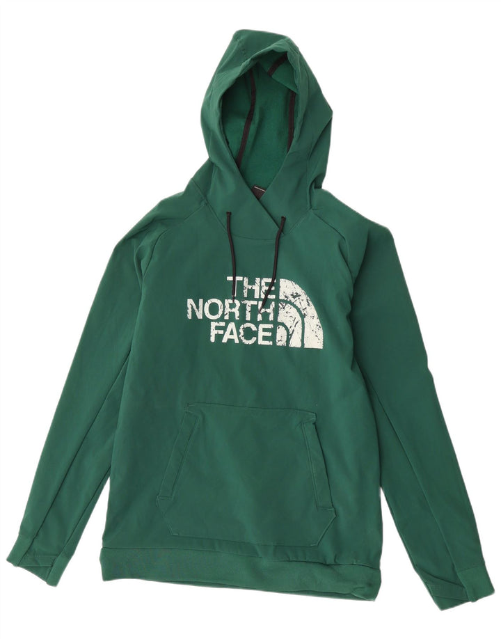 Suéter com capuz gráfico masculino The North Face pequeno poliéster verde