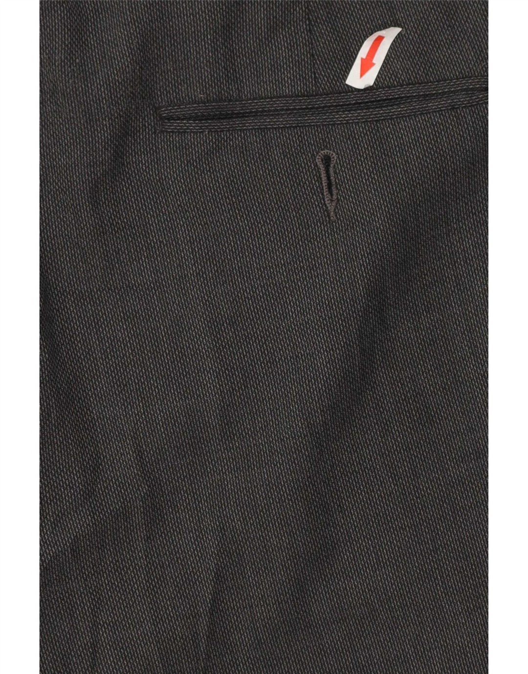 Calça casual masculina Marks & Spencer de ajuste regular W42 L29 poliéster cinza