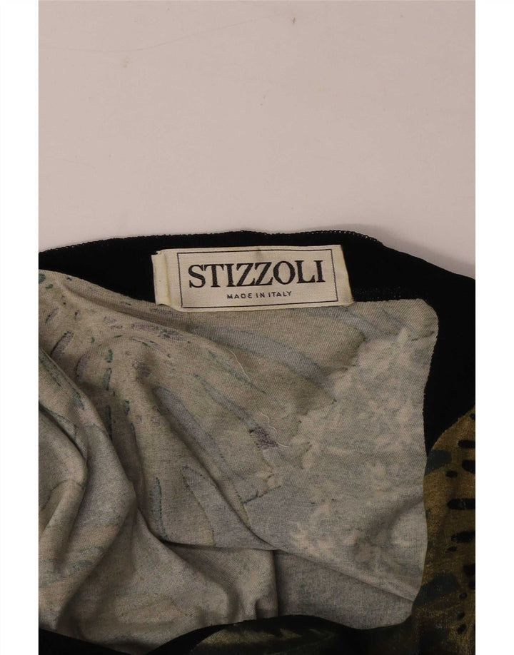 Top cardigã feminino de manga curta STIZZOLI Reino Unido 14 médio floral multicolorido
