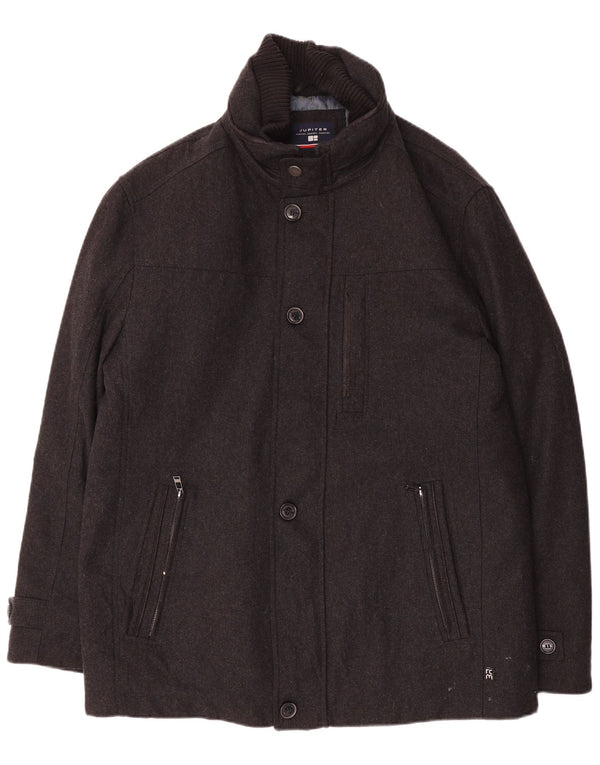 Sobretudo masculino Jupiter UK 42 XL lã cinza
