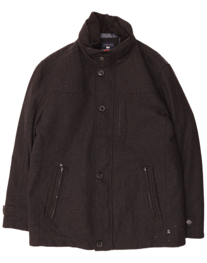 Sobretudo masculino Jupiter UK 42 XL lã cinza