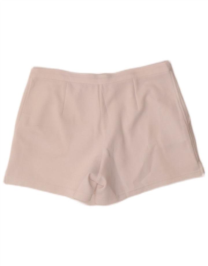 Shorts feminino Sergio Tacchini médio W30 poliéster branco