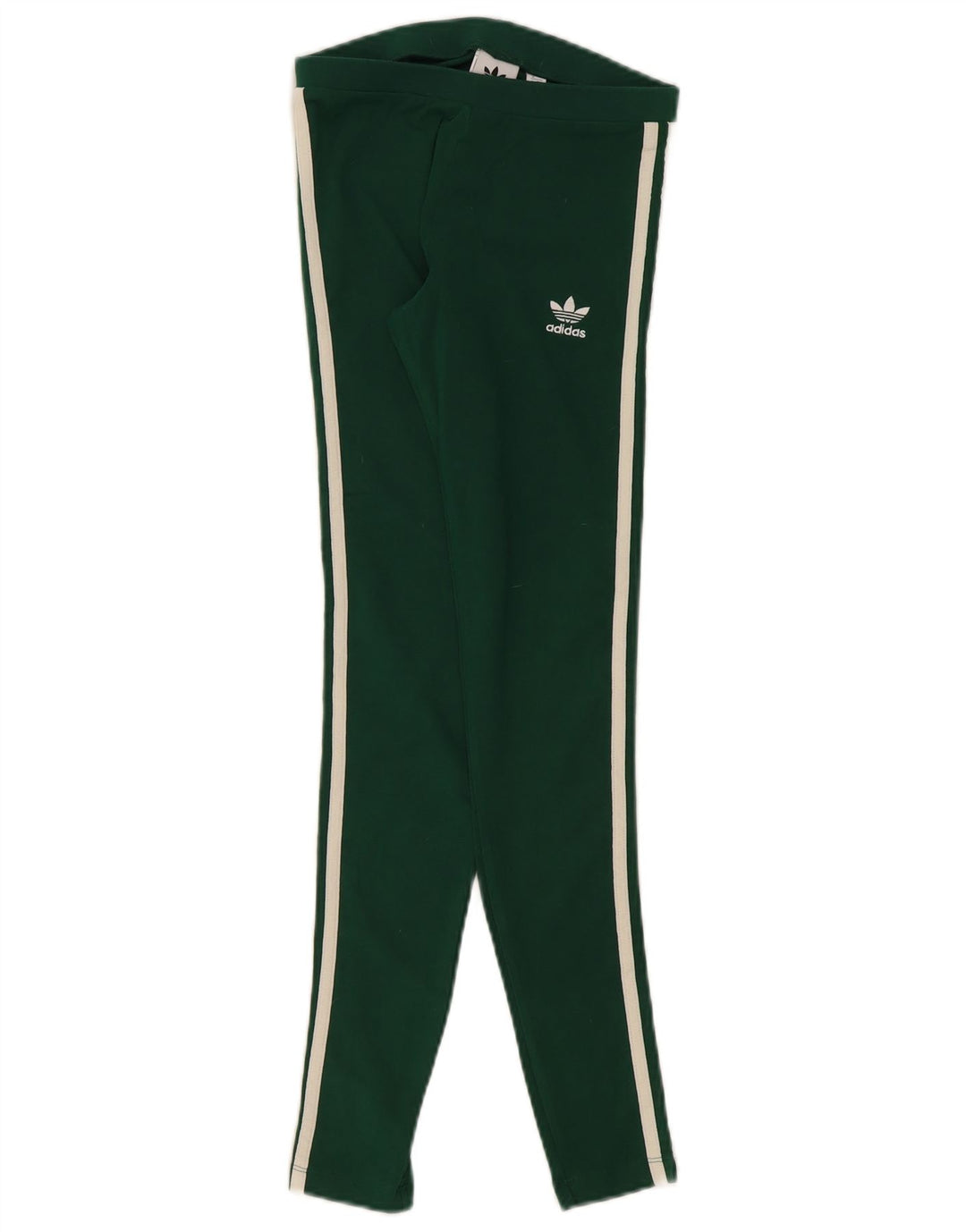 Leggings Adidas Femininas UK 8 Pequenas Verdes Algodão