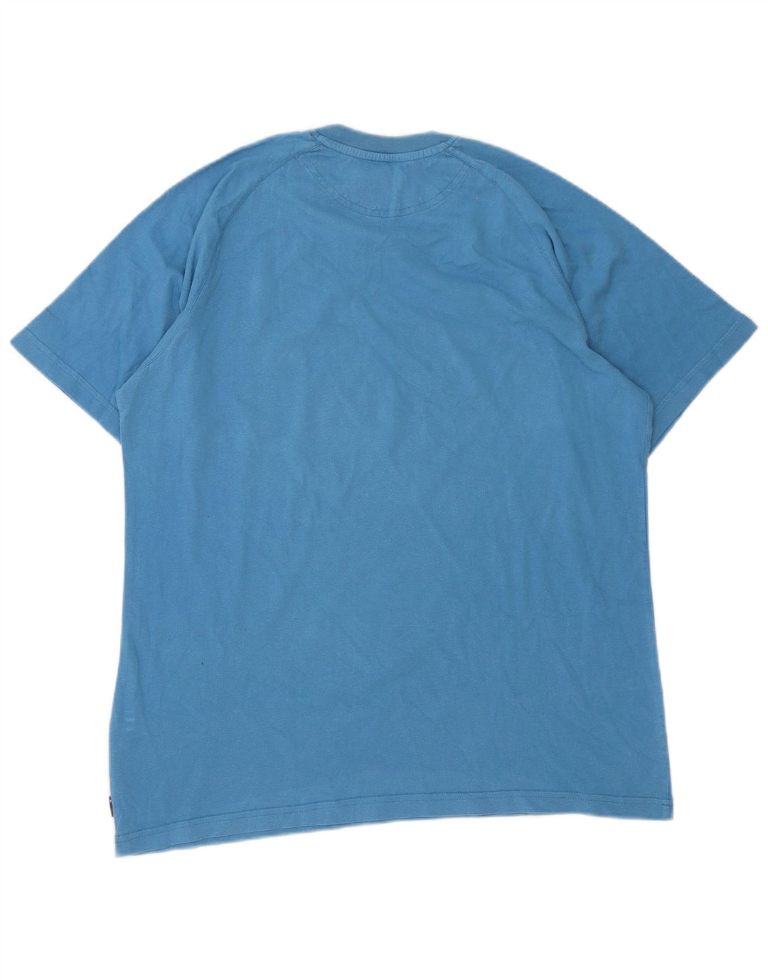 Adidas Mens Camiseta Top Médio Algodão Azul