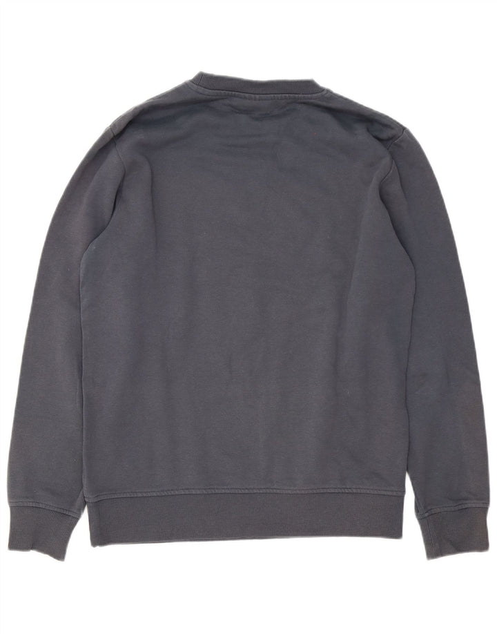 Jack & Jones moletom gráfico masculino jumper cinza médio