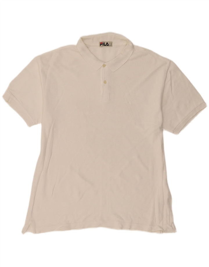 Camisa polo masculina FILA IT 56 2XL branca
