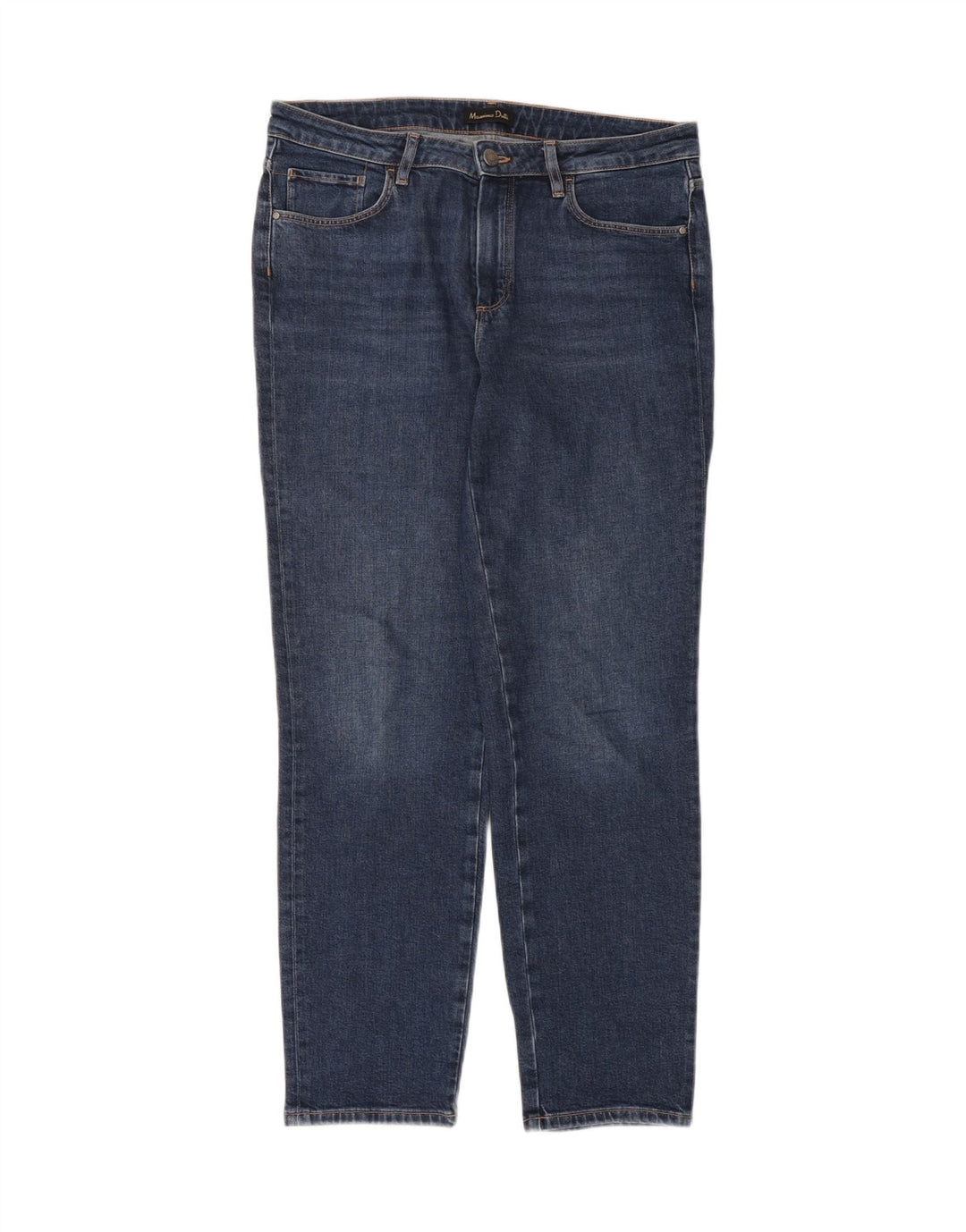 Jeans Slim Feminino Massimo Dutti EU 40 Médio W30 L30 Azul Algodão