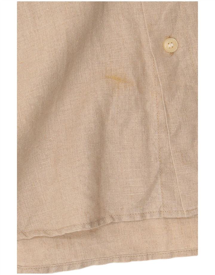 Camisa masculina Calvin Klein Jeans 2XL linho bege