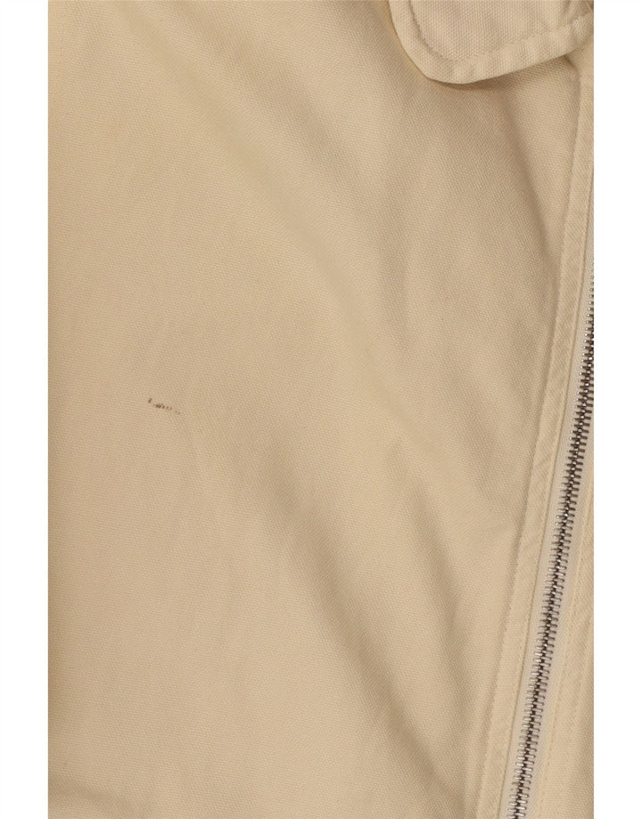 Jaqueta bomber masculina Murphy & Nye Reino Unido 38 algodão bege médio