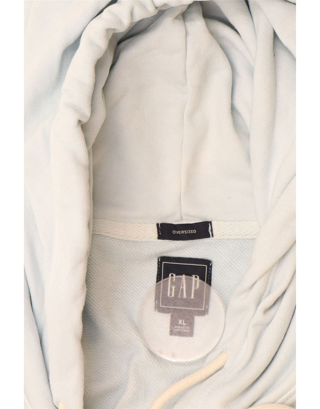 Suéter masculino com capuz oversized Gap XL azul tie-dye algodão