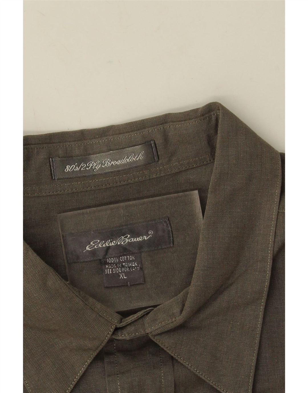 Camisa masculina Eddie Bauer XL algodão cáqui