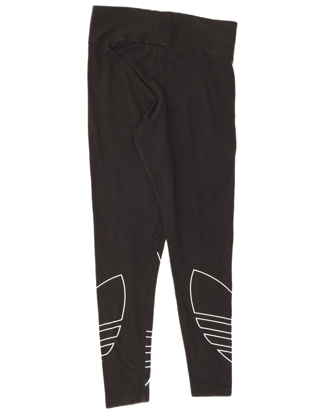 Leggings Adidas Femininas Gráficas UK 16 Grande Algodão Preto