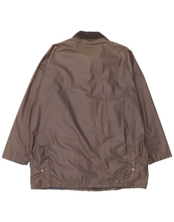 Jaqueta masculina de algodão encerado Conbipel UK 42 XL poliéster cáqui