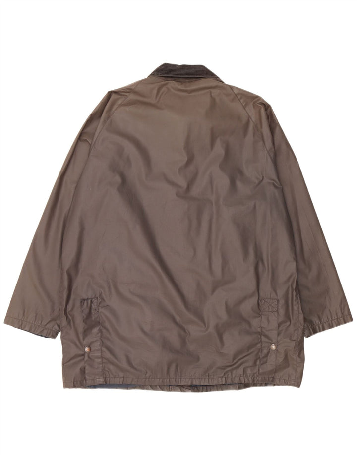 Jaqueta masculina de algodão encerado Conbipel UK 42 XL poliéster cáqui