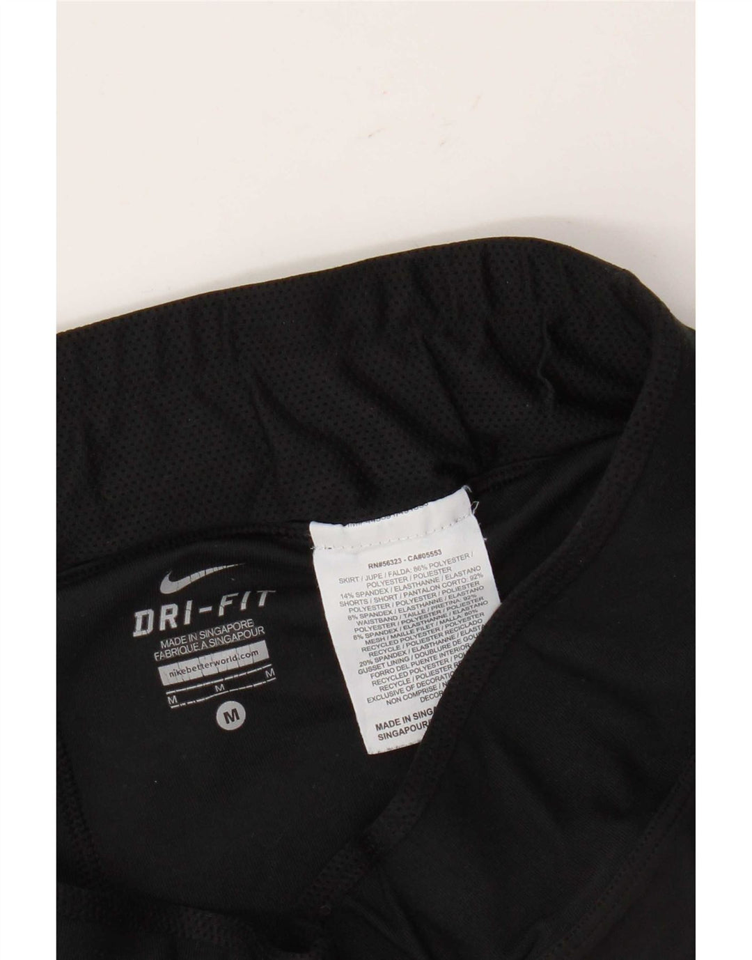 Nike Womens Dri Fit Skort UK 14 Médio Preto Poliéster