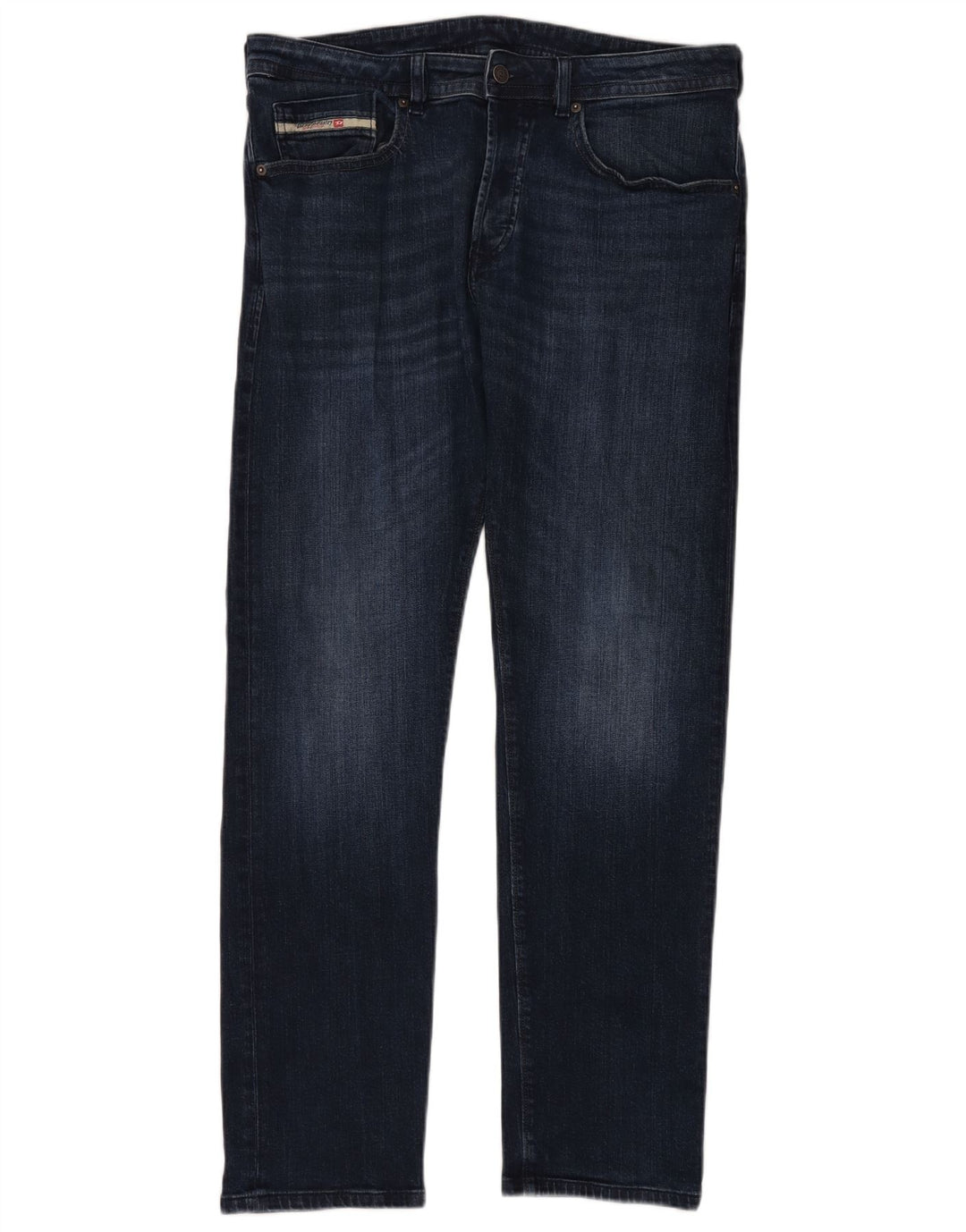 DIESEL Masculino Buster Tapered Jeans W34 L34 Azul Marinho Algodão