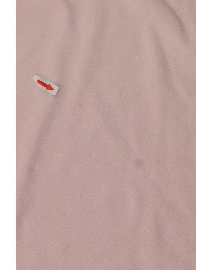 Camisa polo masculina Fred Perry grande algodão listrado rosa