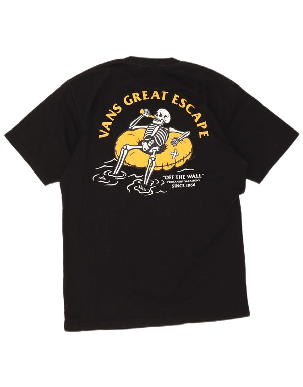 Camiseta masculina VANS Classic Fit Graphic Top Médio Algodão Preto