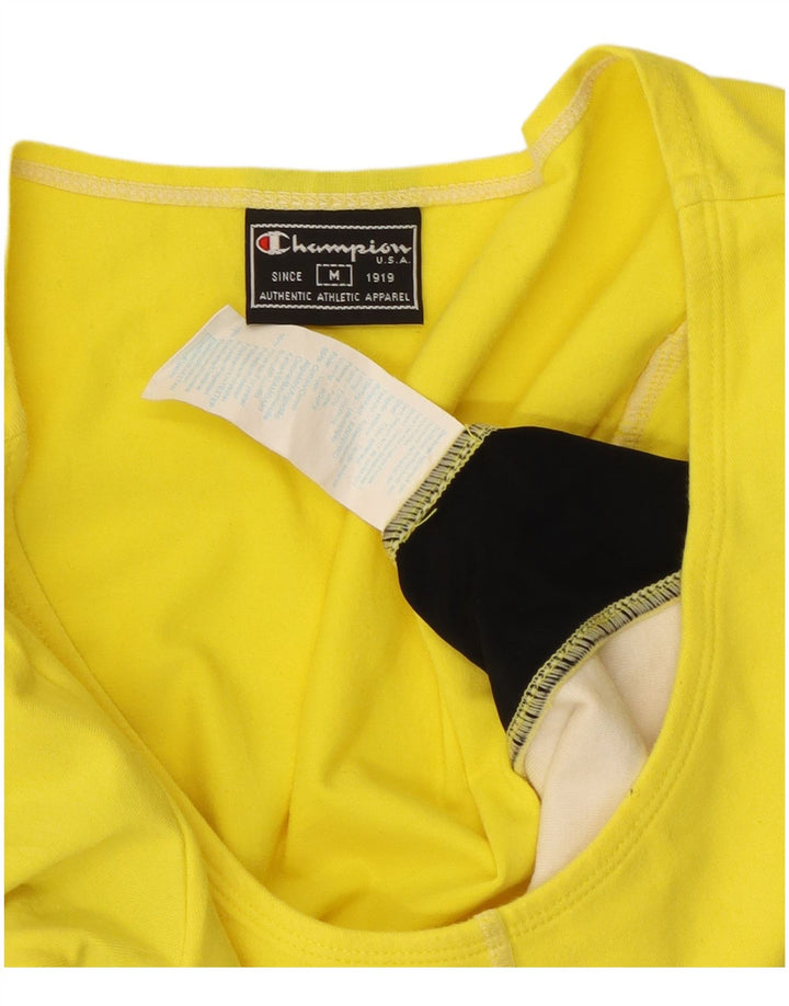 Top cropped feminino Champion UK 12 algodão colorblock amarelo médio