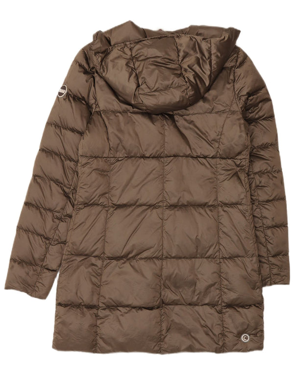 Colmar Casaco feminino acolchoado com capuz e grandes dimensões IT 40 XS marrom
