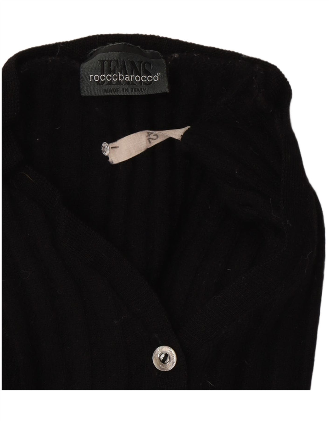 Suéter cardigã feminino Roccobarocco IT 42 médio preto