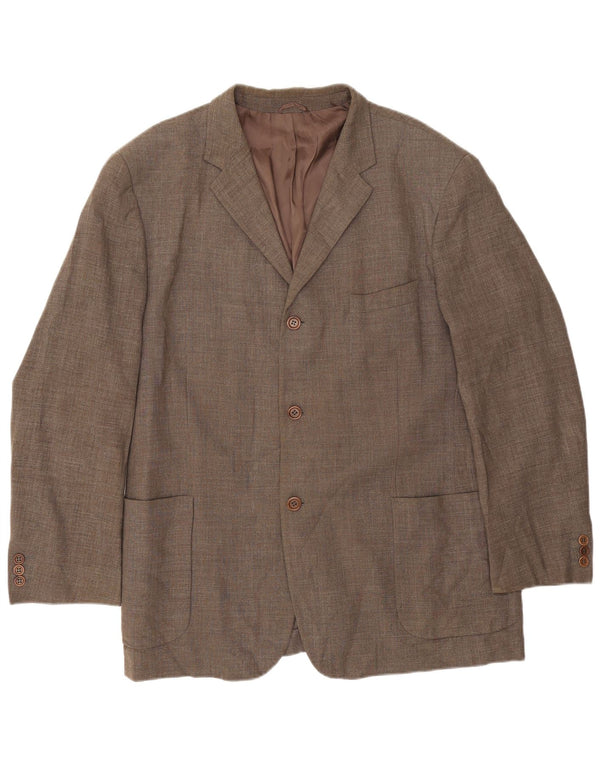 Jaqueta blazer masculina Massimo Dutti com 3 botões UE 46 pequena lã cinza