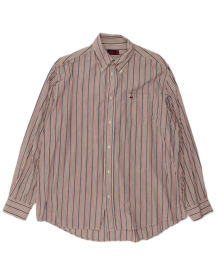 Camisa masculina Kappa 2XL algodão listrado multicolorido