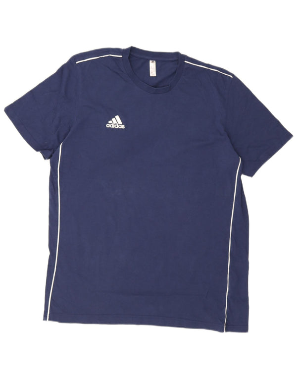 Camiseta masculina Adidas Top XL azul marinho algodão