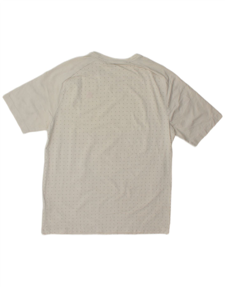 Camiseta masculina Nike Top médio algodão manchado branco