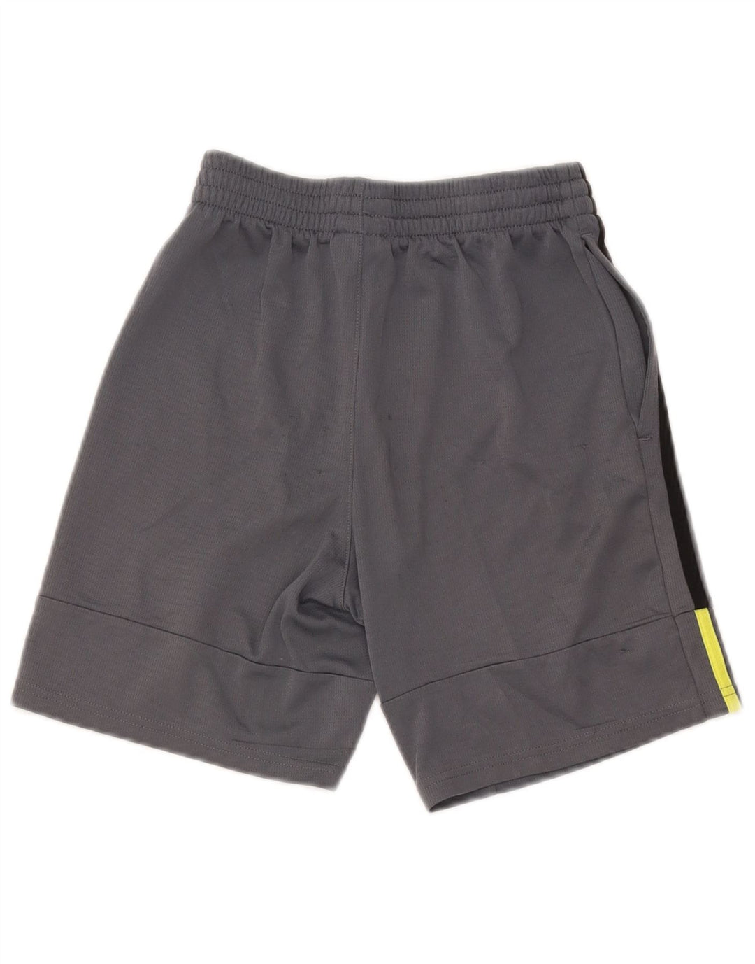 Shorts esportivos masculinos Adidas 10-11 anos cinza médio poliéster