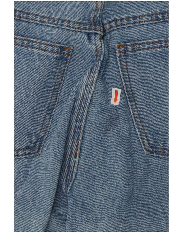 Calça jeans feminina vintage cintura alta cônica W28 L30 algodão azul