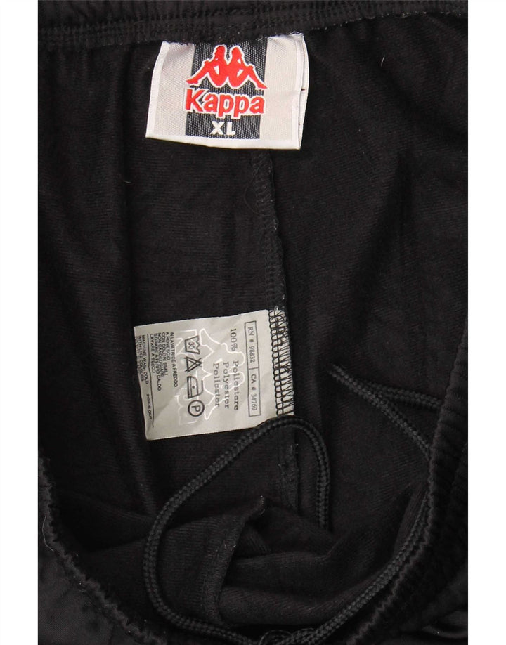 Calça de treino masculina Kappa XL preta poliéster